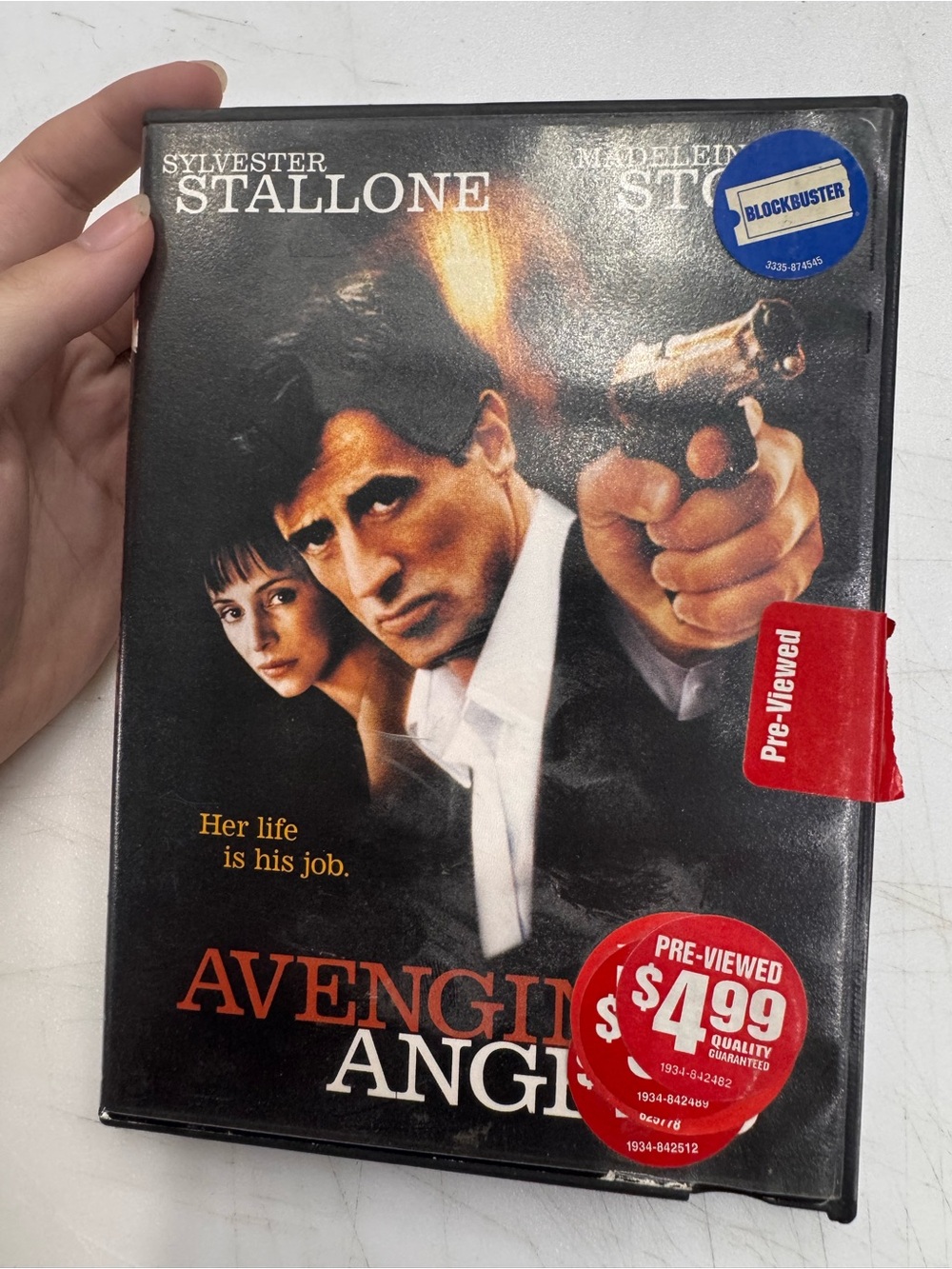 Avenging Angelo (DVD, 2002) Sylvester Stallone Disc Tested